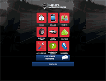 Tablet Screenshot of harleysautocenter.com